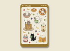 Breakfast Cats Sticker Sheet