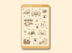 Cozy Cafe Cats Sticker Sheet