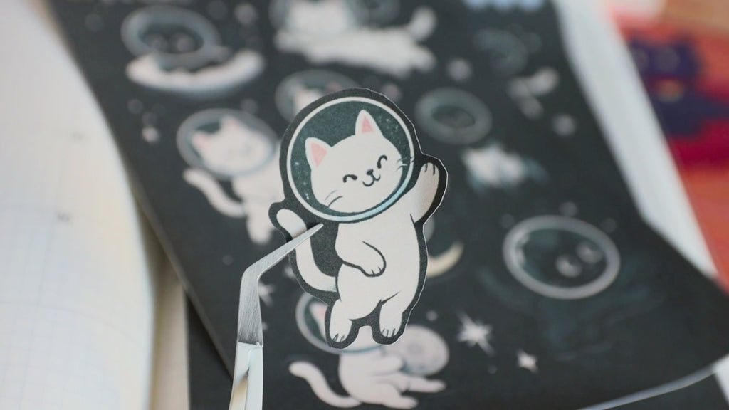 Space Cats Sticker Sheet