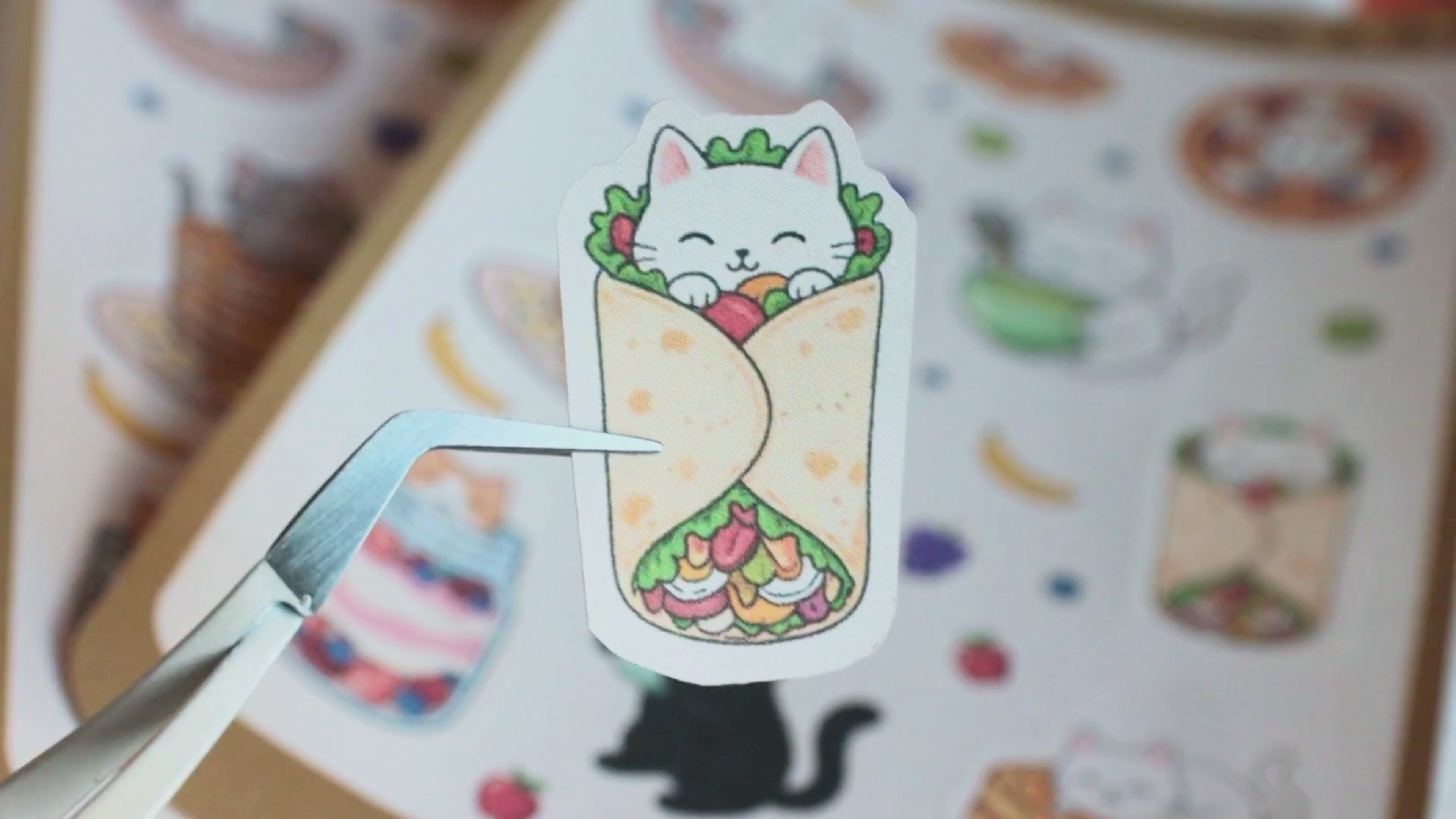 Breakfast Cats Sticker Sheet